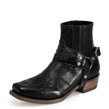Western Shoes Vintage Embroidered Short Casual Men's Boots