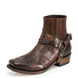 Western Shoes Vintage Embroidered Short Casual Men's Boots