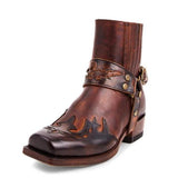 Western Shoes Vintage Embroidered Short Casual Men's Boots