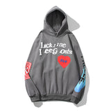 You Must Be Born Again Hoodie Smiling Face Heart Graffiti Puff Print