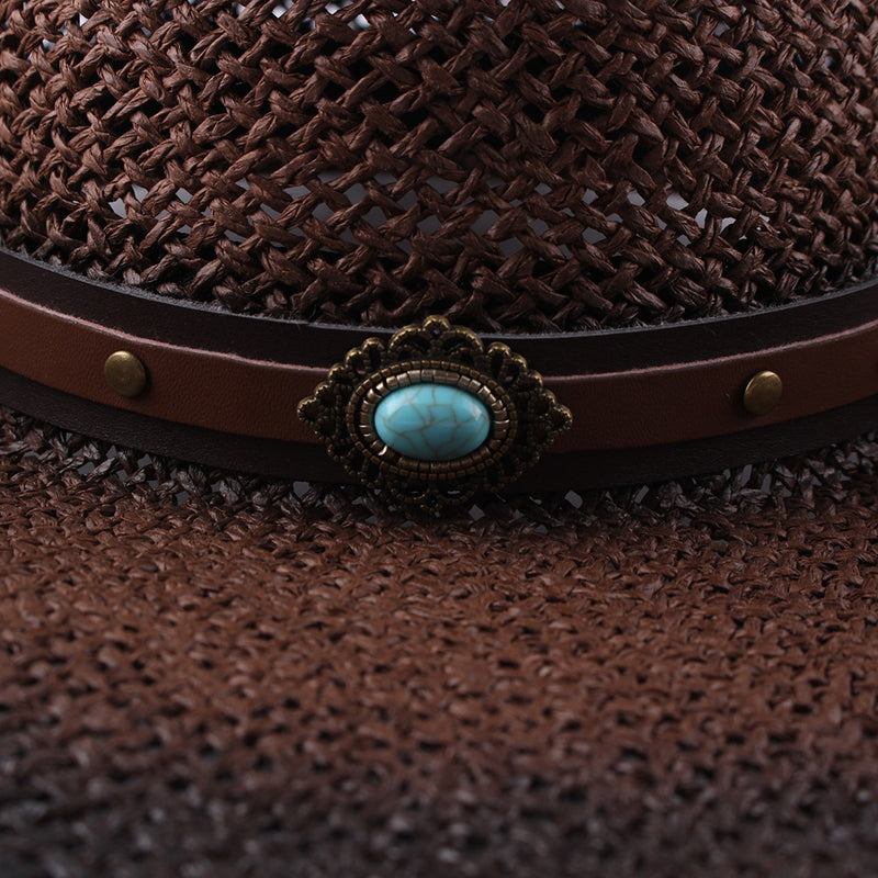 Beth Dutton Hat Hand-Woven Sun-Proof Sun-Proof Straw Hat for Women