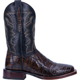 Western Shoes Vintage Square Toe Embroidered Mid-Calf Split Casual Men's Boots