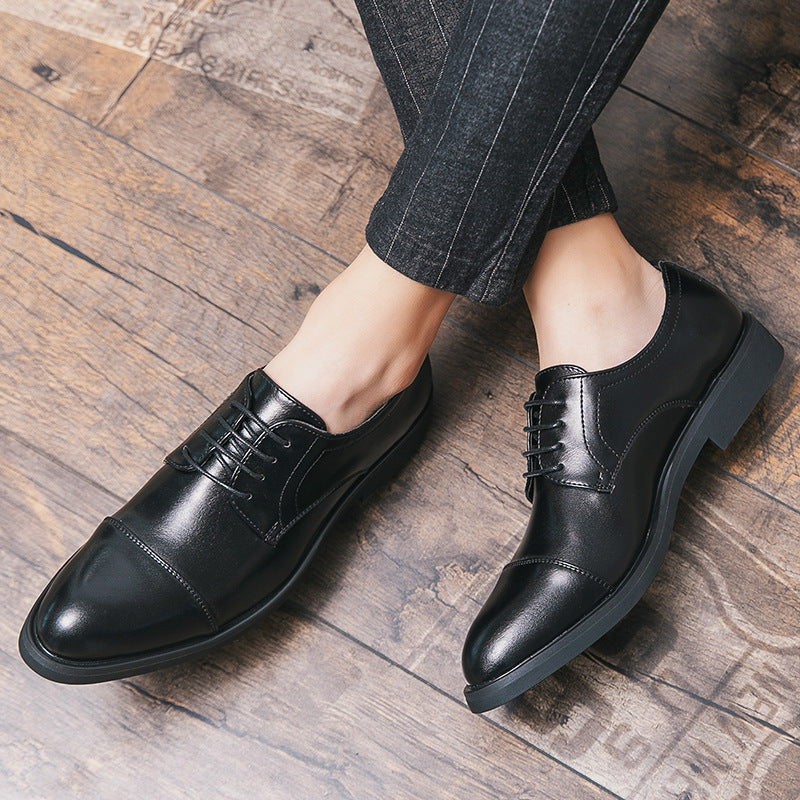 Men's Dress Shoes Classic Leather Oxfords Casual Cused Loafer Men's Formal Office Shoes