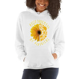 Halloween Costumes Sunflower Print Long-Sleeved Hooded Sweater for Women