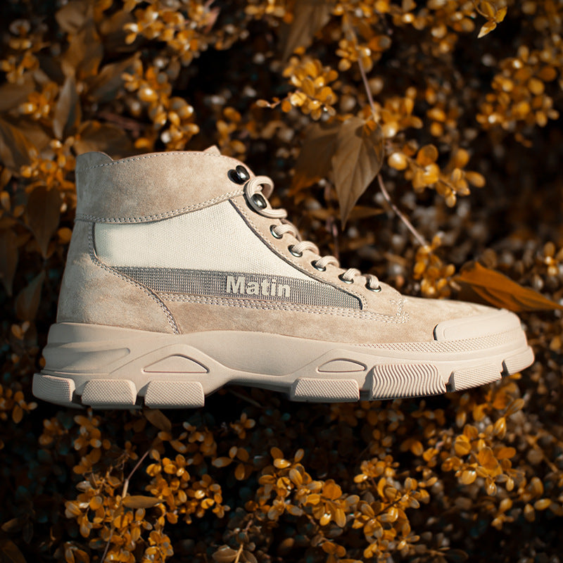 Men's Boots Work Boot Men Casual Hiking Boots Dr. Martens Boots Men's Autumn Breathable Casual Shoes