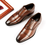 Men's Dress Shoes Classic Leather Oxfords Casual Cushioned Loafer Leather Shoes Business Casual Shoes Leather Shoes