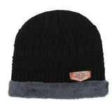 Winter Hats Knitted Wool Sleeve Cap Men's Winter Thickened Cotton Hat