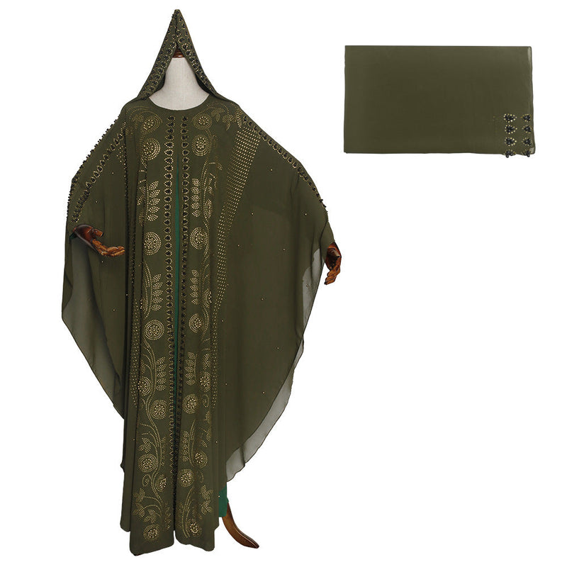 African Muslim Chiffon Hot Dress African Dashiki Ankara Styles Dress