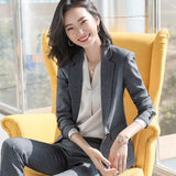Interview Suit Women Suit Women's Long Sleeve Autumn Formal Wear