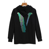 Vlone Hoodie Men'S Loose Oversize Couple Hooded Plus Size Sports Sweater