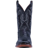 Western Shoes Vintage Square Toe Embroidered Mid-Calf Split Casual Men's Boots