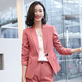 Interview Suit Women's Suit Jacket Women's Striped Casual Fashion