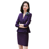 Interview Suit Women Business Wear Overalls Spring and Autumn Suit Suit Skirt