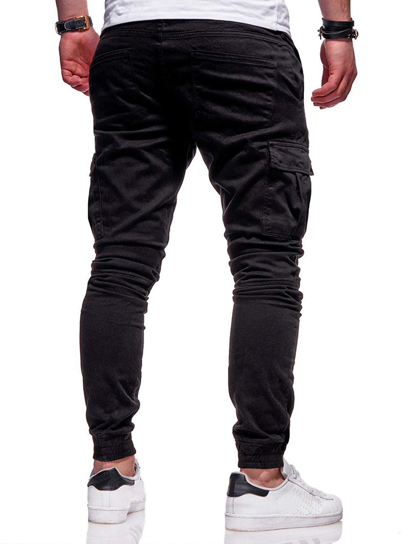 Cuffed Cargo Pants Men's Casual Pants Fashion plus Size