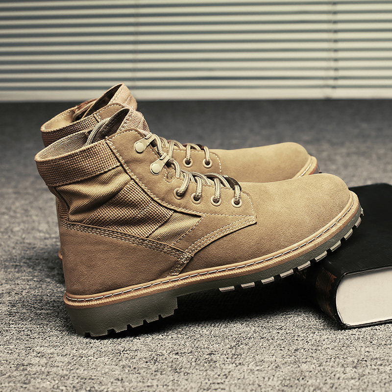 Men's Boots Work Boot Men Casual Hiking Boots Dr. Martens Boots Men's Autumn Breathable High-Top Shoes