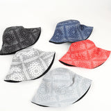 Bucket Hat Fishing Cap Cotton Print Fisherman Hat Hat Female Print