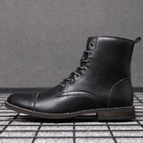 Men's Boots Work Boot Men Casual Hiking Boots Men's High-Top Retro