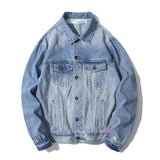Off White Arrow Denim Jacket Jean Coat Off Ow White Graffiti Rendering Arrow Distressed Locomotive Men And Women Denim Jacket Coat Owt