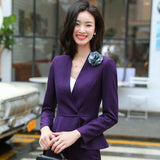 Interview Suit Women Business Wear Overalls Spring and Autumn Suit Suit Skirt