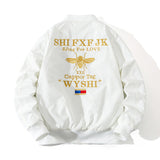 Varsity Jacket Men'S Embroidered Jacket Autumn Winter Coat