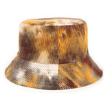 Bucket Hat Fishing Cap Cotton Print Fisherman Hat Female Autumn and Winter Wild Colorful Flowers