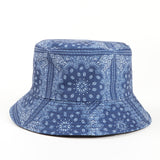 Bucket Hat Fishing Cap Cotton Print Fisherman Hat Hat Female Print