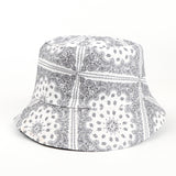 Bucket Hat Fishing Cap Cotton Print Fisherman Hat Hat Female Print