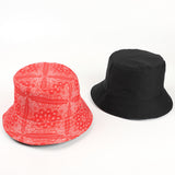 Bucket Hat Fishing Cap Cotton Print Fisherman Hat Hat Female Print
