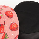 Bucket Hat Fishing Cap Cotton Print Fisherman Hat Female Outdoor Casual Printed Fruit Pattern