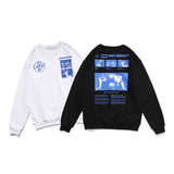 Off White T Shirt Male And Female Couples Wear Autumn And Winter Pullover Trendy Bottoming Shirt Coat