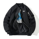 Varsity Jacket Men'S Embroidered Jacket Autumn Winter Coat
