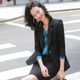 Interview Suit Women Pink Suit Female Fall Slim Fit Interview Formal Wear