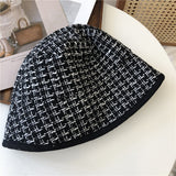 Vintage Check Bucket Hat Grid Bucket Hat