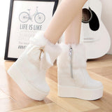 Platform Heels for Women Autumn Thick Bottom Hidden Heel Wedge Thickened Women's High Heel