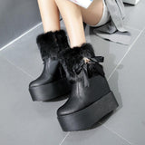 Platform Heels for Women Autumn Thick Bottom Hidden Heel Wedge Thickened Women's High Heel