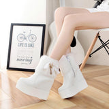 Platform Heels for Women Autumn Thick Bottom Hidden Heel Wedge Thickened Women's High Heel