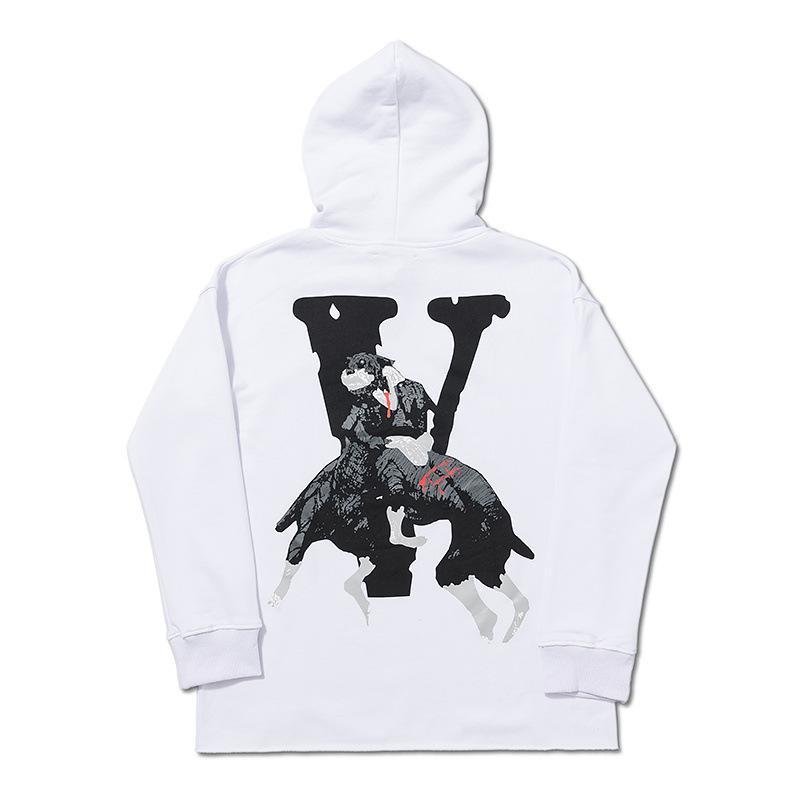 Vlone Hoodie Fall Winter Coat Hip Hop Hoodie Loose Men'S And Women'S Hoodie
