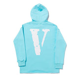 Vlone Hoodie Coat Hip Hop Loose Men'S And Women'S Hooded Sweater