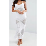 Coachella Music Festival Outfits Sexy Beauty Back V-neck Brace Low-Cut Dress
