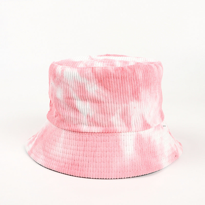 Bucket Hat Fishing Cap Cotton Print Fisherman Hat Female Autumn and Winter Wild Colorful Flowers