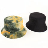Bucket Hat Fishing Cap Cotton Print Fisherman Hat Female Autumn and Winter Wild Colorful Flowers