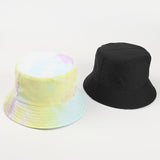 Bucket Hat Fishing Cap Cotton Print Fisherman Hat Female Autumn and Winter Wild Colorful Flowers