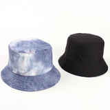 Bucket Hat Fishing Cap Cotton Print Fisherman Hat Female Autumn and Winter Wild Colorful Flowers
