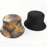 Bucket Hat Fishing Cap Cotton Print Fisherman Hat Female Autumn and Winter Wild Colorful Flowers