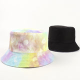 Bucket Hat Fishing Cap Cotton Print Fisherman Hat Female Autumn and Winter Wild Colorful Flowers