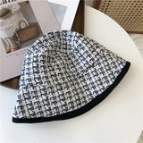 Vintage Check Bucket Hat Grid Bucket Hat