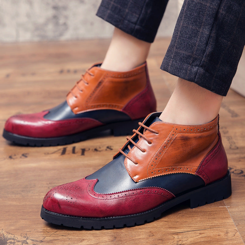 Men's Dress Shoes Classic Leather Oxfords Casual Cushioned Loafer plus Size Fashion Leather Boots Men's Business Casual