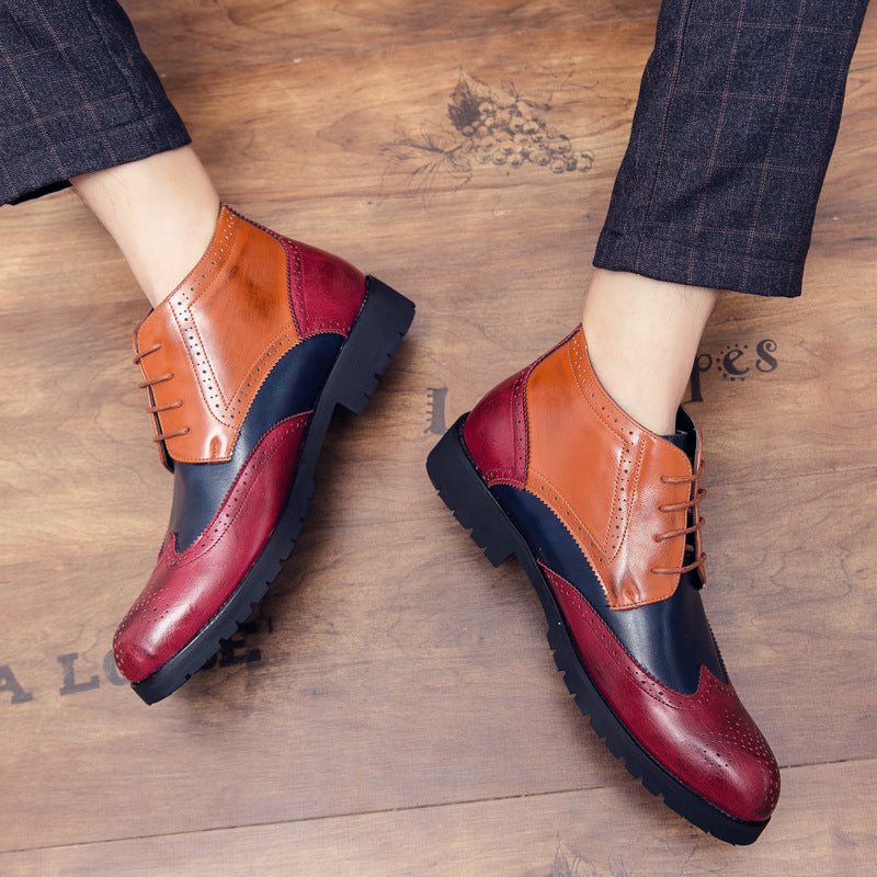 Men's Dress Shoes Classic Leather Oxfords Casual Cushioned Loafer plus Size Fashion Leather Boots Men's Business Casual