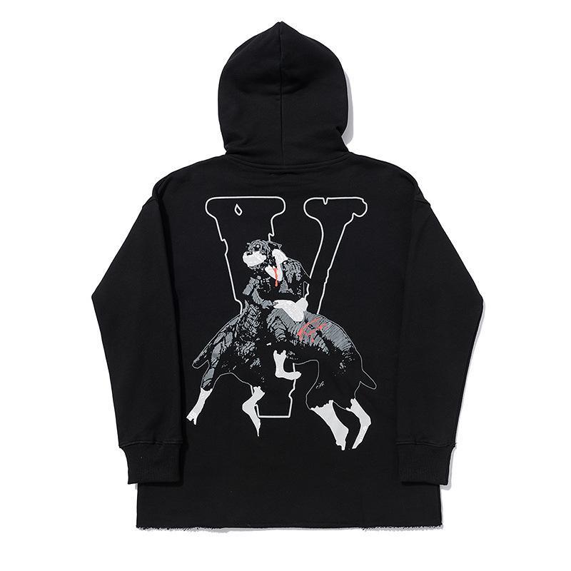 Vlone Hoodie Fall Winter Coat Hip Hop Hoodie Loose Men'S And Women'S Hoodie