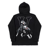 Vlone Hoodie Fall Winter Coat Hip Hop Hoodie Loose Men'S And Women'S Hoodie